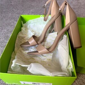 Sam Edelman Nude Block Heel Sandals